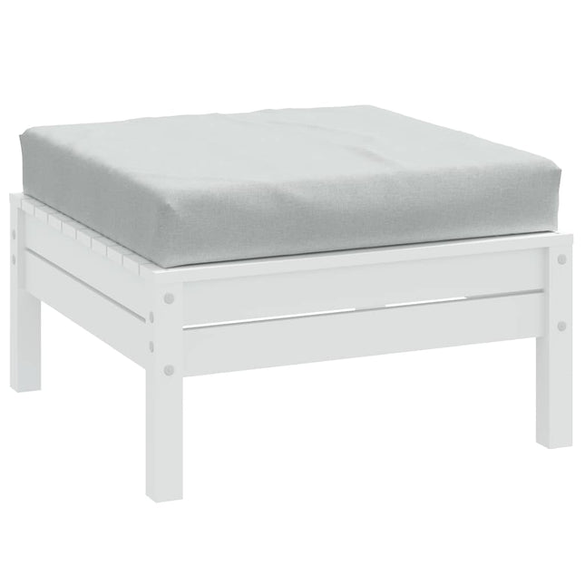 Cuscino per Pallet Grigio Chiaro MÃ©lange 60x60x10 cm in Tessuto