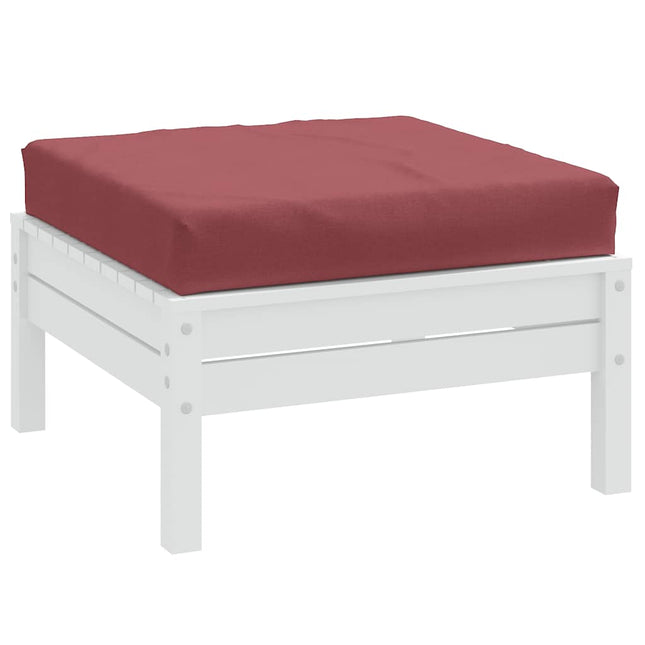 Cuscino per Pallet Rosso Vino MÃ©lange 60x60x10 cm in Tessuto