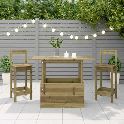 Tavolo da Giardino 100x50x75 cm in Legno Impregnato di Pino