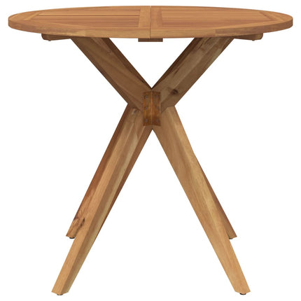 Tavolo da Giardino Rotondo ÃƒËœ85x75cm in Legno Massello di Acacia