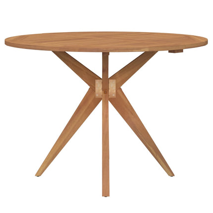 Tavolo da Giardino Rotondo Ã˜110x75cm in Legno Massello Acacia
