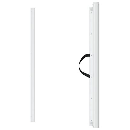 Cancelletto Retrattile per Animali Domestici Bianco 82,5x125 cm