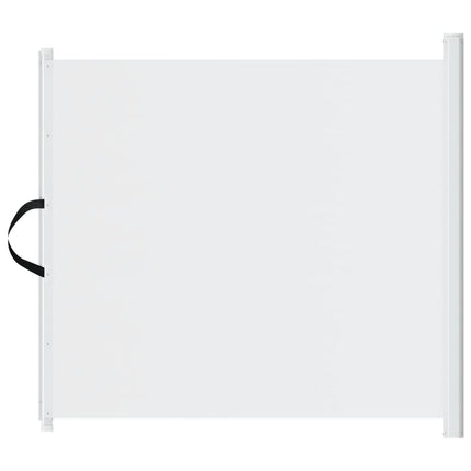 Cancelletto Retrattile per Animali Domestici Bianco 117,5x125cm