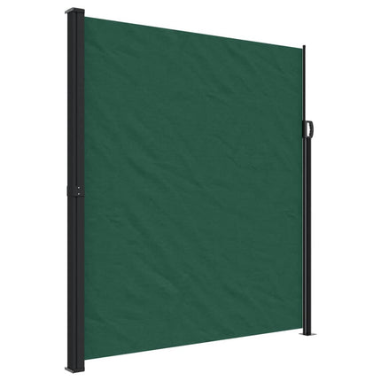 Tenda da Sole Laterale Retrattile Verde Scuro 220x500 cm