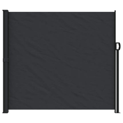Tenda da Sole Laterale Retrattile Nera 180x600 cm