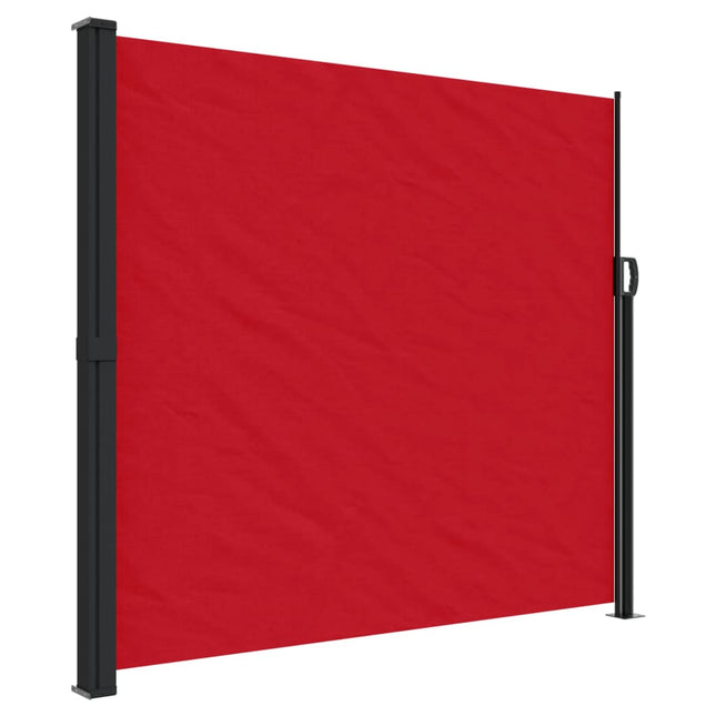 Tenda da Sole Laterale Retrattile Rossa 180x600 cm