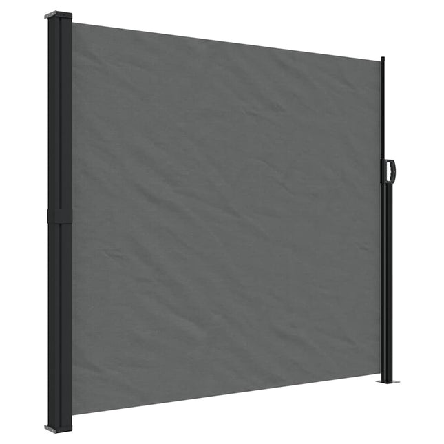 Tenda da Sole Laterale Retrattile Antracite 180x600 cm