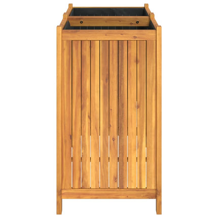 Fioriera Giardino con Rivestimento 84x42x75 cm Massello Acacia