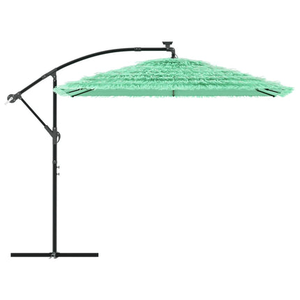 Ombrellone da Giardino con Palo in Acciaio Verde 269x269x235 cm