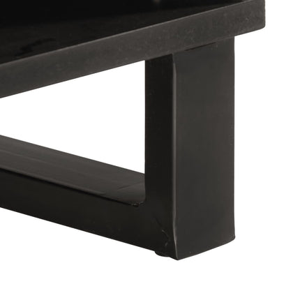 Tavolino da Salotto 80x51x40 cm in Legno Massello di Acacia