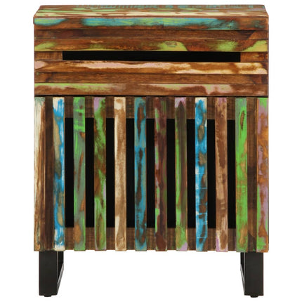 Comodino 50x34x60 cm in Legno Massello di Acacia
