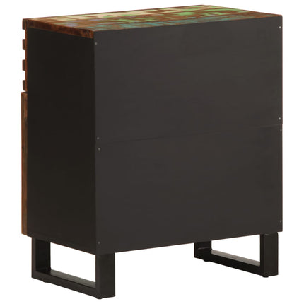 Comodino 50x34x60 cm in Legno Massello di Acacia