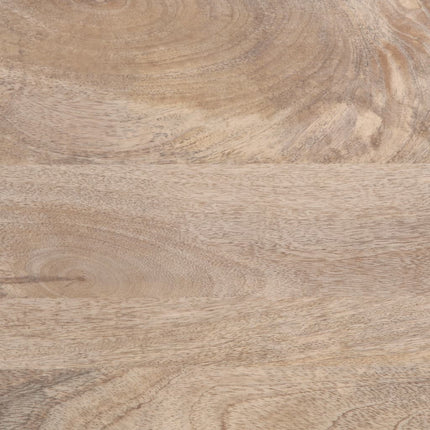 Tavolino da Salotto Bianco 100x55x40 cm Legno Massello di Mango