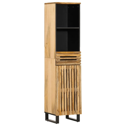 Credenza 38x34x160 cm in Legno Massello di Mango Grezzo