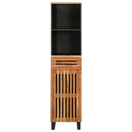 Credenza 38x34x160 cm in Legno Massello di Acacia