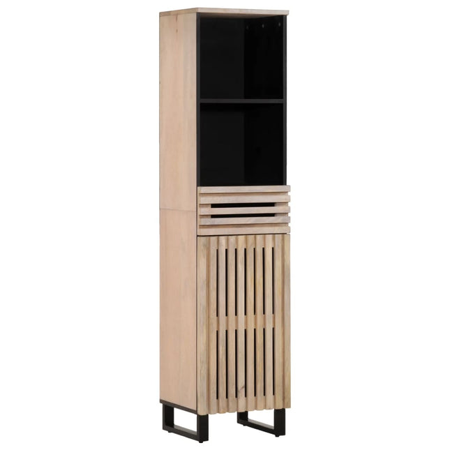 Credenza 38x34x160 cm in Legno Massello di Mango