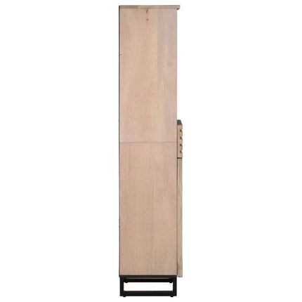 Credenza 38x34x160 cm in Legno Massello di Mango