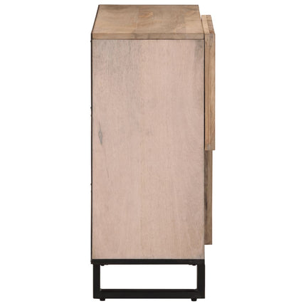 Credenza 80x34x75 cm in Legno Massello di Mango