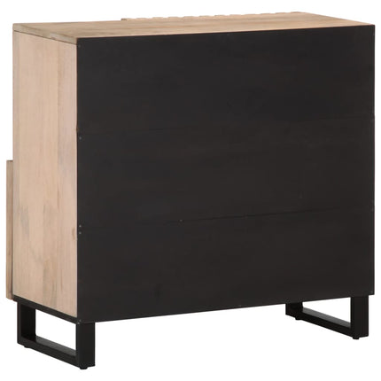 Credenza 80x34x75 cm in Legno Massello di Mango