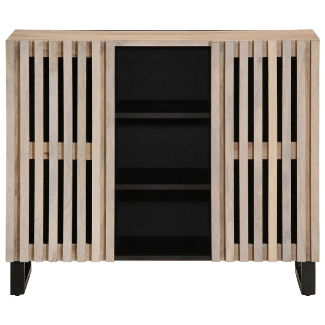 Credenza 90x34x75 cm in Legno Massello di Mango