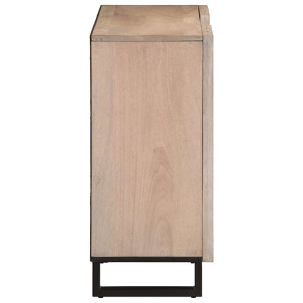Credenza 90x34x75 cm in Legno Massello di Mango
