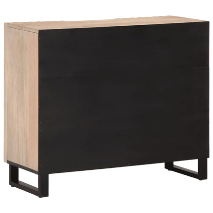 Credenza 90x34x75 cm in Legno Massello di Mango