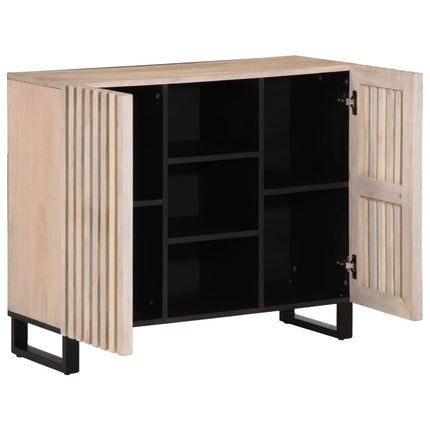 Credenza 90x34x75 cm in Legno Massello di Mango