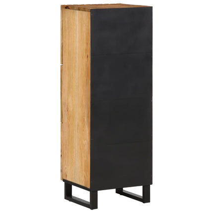 Credenza 40x34x110 cm in Legno Massello di Mango Grezzo