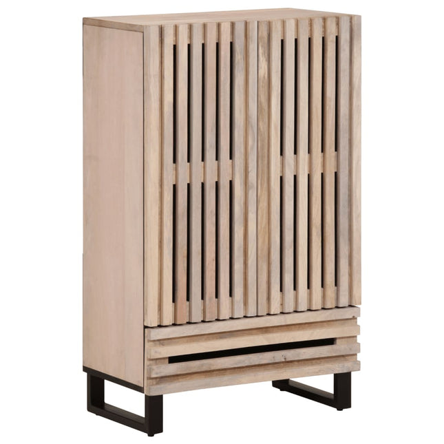 Credenza 60x34x100 cm in Legno Massello di Mango