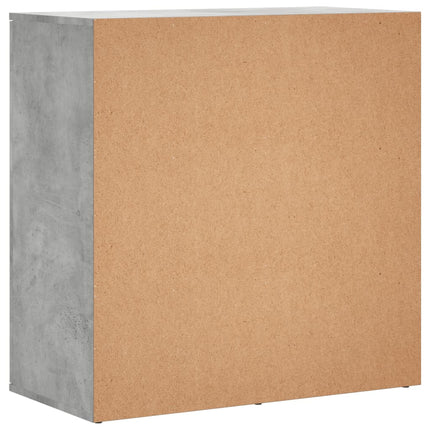 Credenza Grigio Cemento 79x38x80 cm in Legno Multistrato