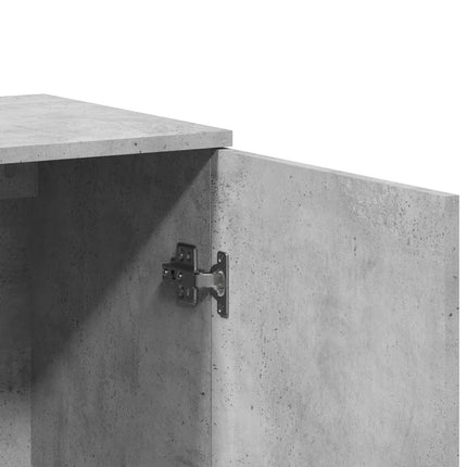 Credenza Grigio Cemento 79x38x80 cm in Legno Multistrato