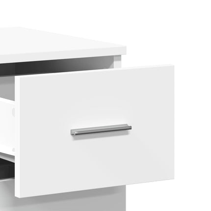 Credenza Bianca 59x39x80 cm in Legno Multistrato