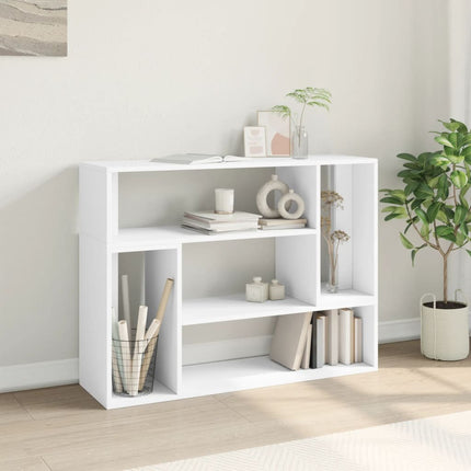 Mobili TV a Parete 2pz Bianchi 100x30x50cm in Legno Multistrato