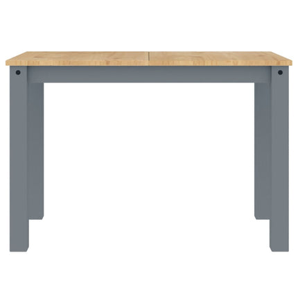 Tavolo da Pranzo Panama Grigio 117x60x75 cm Legno Massello Pino