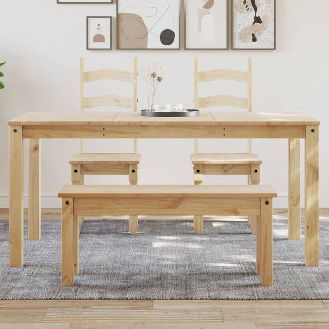 Tavolo da Pranzo Panama 160x80x75 cm in Legno Massello di Pino