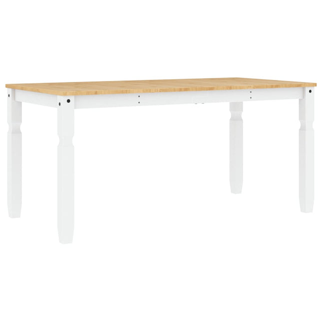 Tavolo da Pranzo Corona 160x80x75 cm in Legno Massello di Pino
