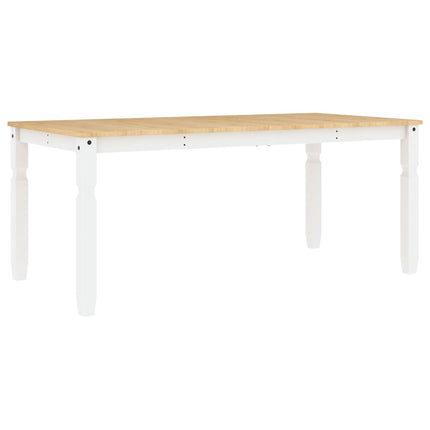 Tavolo da Pranzo Corona 180x90x75 cm in Legno Massello di Pino