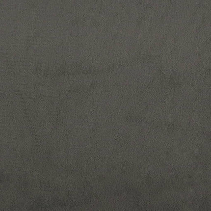 Materasso a Molle Grigio Scuro 120x190x20 cm in Velluto