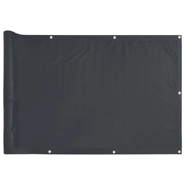 Paravento da Balcone Antracite 800x75 cm in PVC