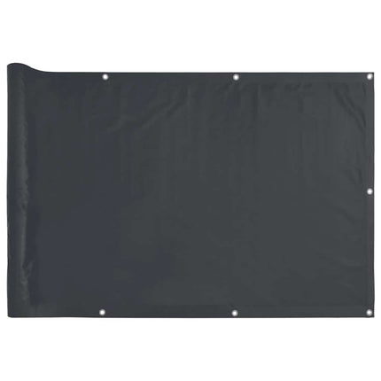 Paravento da Balcone Antracite 1000x75 cm in PVC