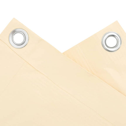 Paravento da Balcone Crema 500x75 cm in PVC