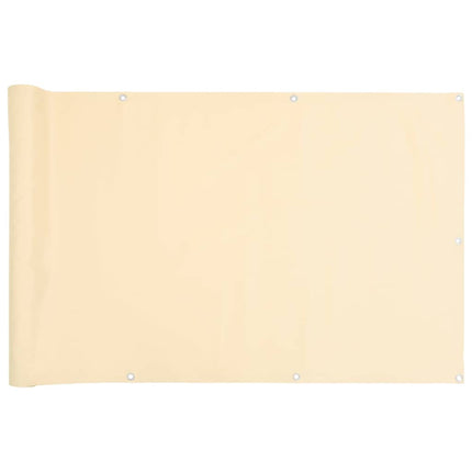 Paravento da Balcone Crema 600x75 cm in PVC