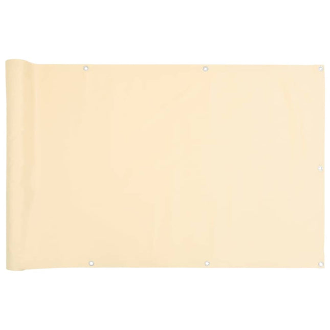 Paravento da Balcone Crema 600x75 cm in PVC