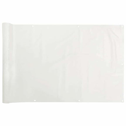 Paravento da Balcone Bianco 500x75 cm in PVC