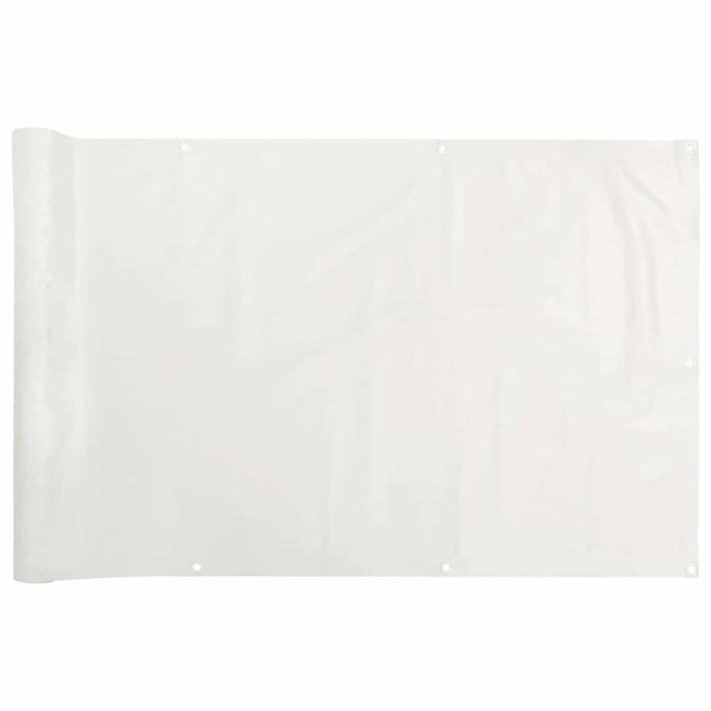 Paravento da Balcone Bianco 500x75 cm in PVC