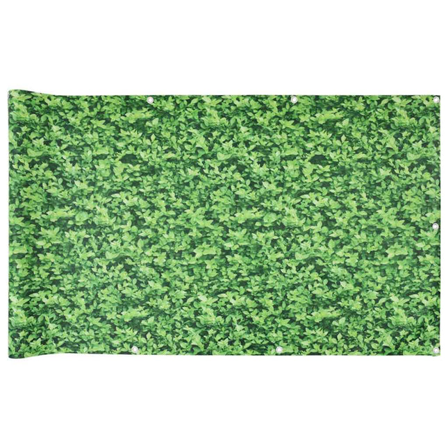 Paravento da Balcone con Aspetto Pianta Verde 400x75 cm PVC