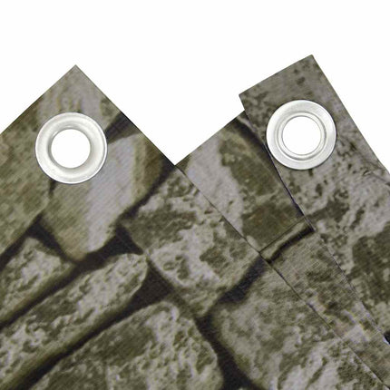 Paravento da Balcone con Aspetto Pietra 500x75 cm PVC