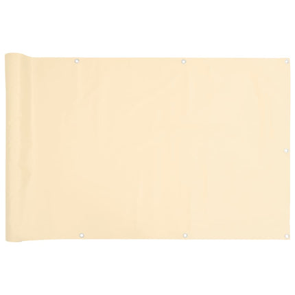 Paravento da Balcone Crema 300x90 cm in PVC