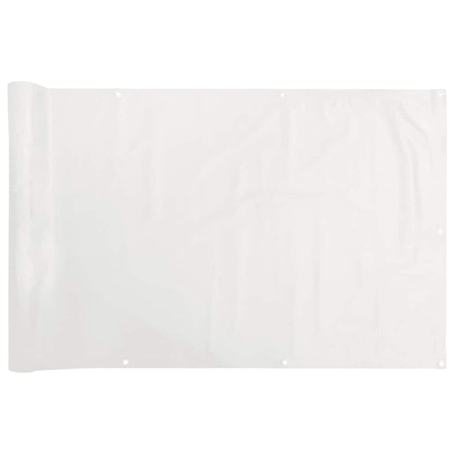 Paravento da Balcone Bianco 300x90 cm in PVC