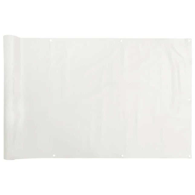 Paravento da Balcone Bianco 1000x90 cm in PVC